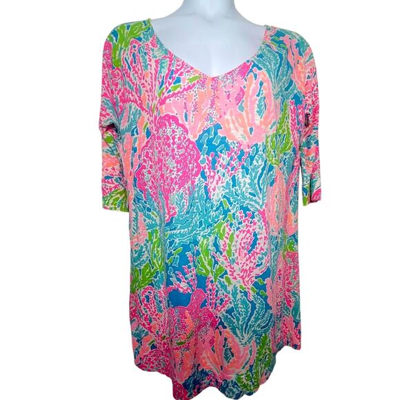 Lilly Pulitzer Eliza Dress in Lets Cha Cha Holy Grail Size Xl - Picture 2 of 4
